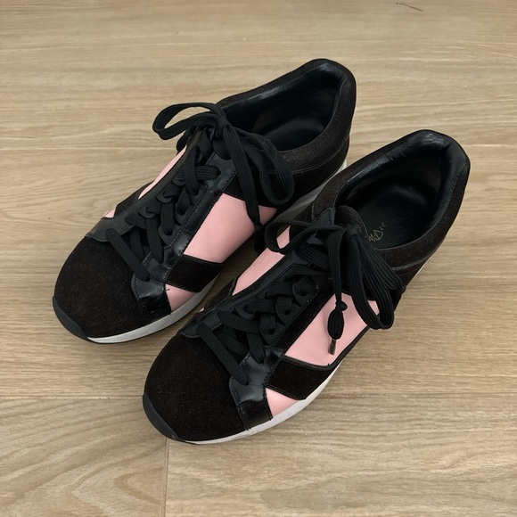 3.1 Phillip Lim Leather & Suede Sneaker, Pink & Black, Women’s US 9 - Picture 2 of 8